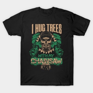 Lumberjack Woodworker Chainsaw Gift T-Shirt